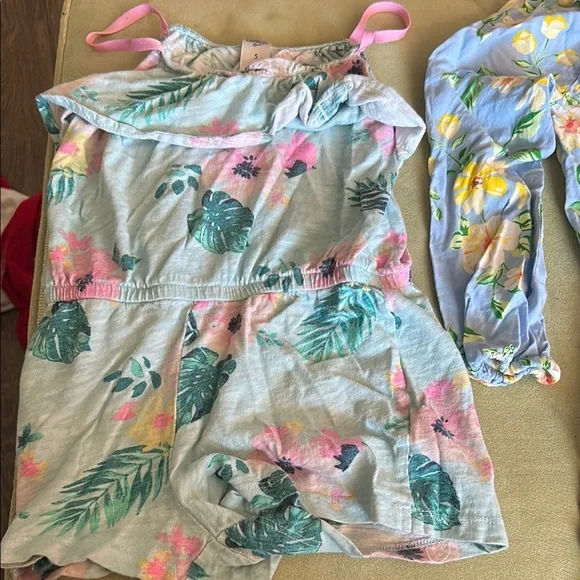 Floral and Tropical Print Rompers - Picture 2 of 3